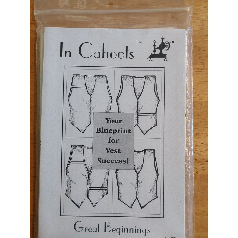 IN Cahoots Pattern Vest Great Beginnings pattern